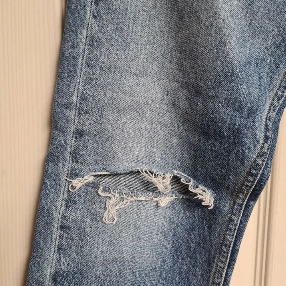 LEVI'S 505 Distressed Denim Jeans Men's SZ 30x32 (actual: 30x27.5) Straight Leg